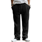 Men's Ribbed Straight-Leg Pants