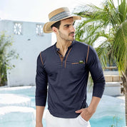 Men's Long Sleeve Button Down Shirt with Pocket