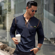 Men's Long Sleeve Button Down Shirt with Pocket