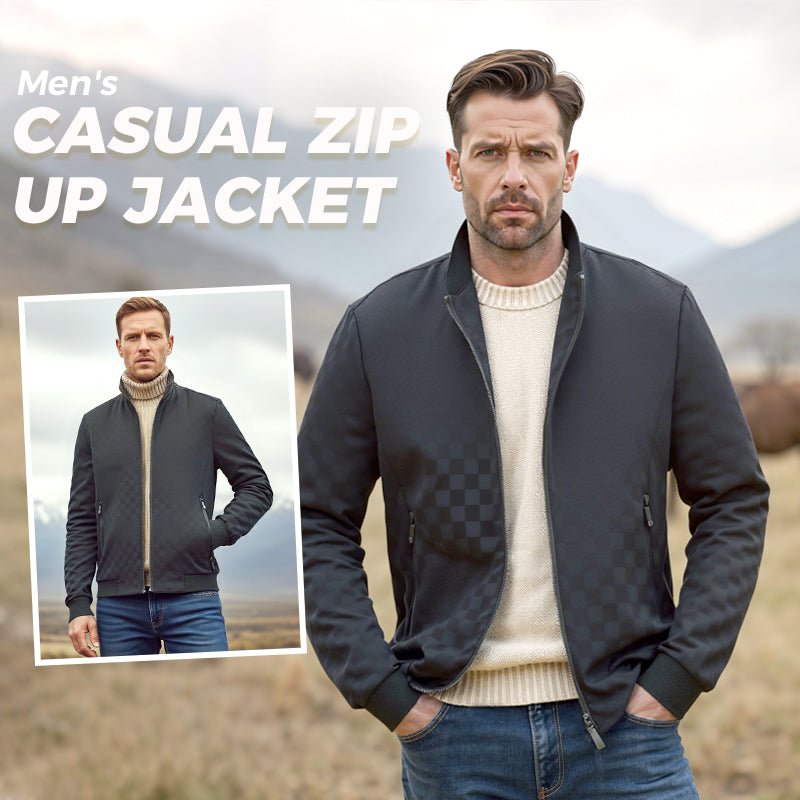 Men's Fall/Winter Casual Zipper Windproof Warm Jacket