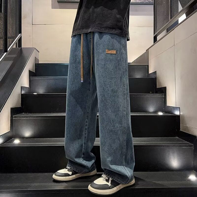 🔥HOT SALE 50%OFF🔥Men's Casual Loose Fit Wide Leg Jeans