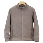 Men's Casual Patchwork Stand Collar Warm Jacket