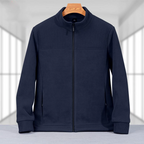 Men's Casual Patchwork Stand Collar Warm Jacket