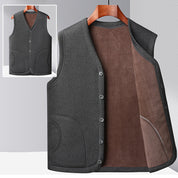 [warm gift] Men’s Winter Fleece Padded Insulation Vest