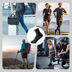 Men's Antibacterial Sweat Wicking Sports Socks 5 Pairs Set
