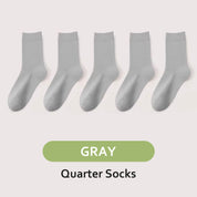 Men's Antibacterial Sweat Wicking Sports Socks 5 Pairs Set