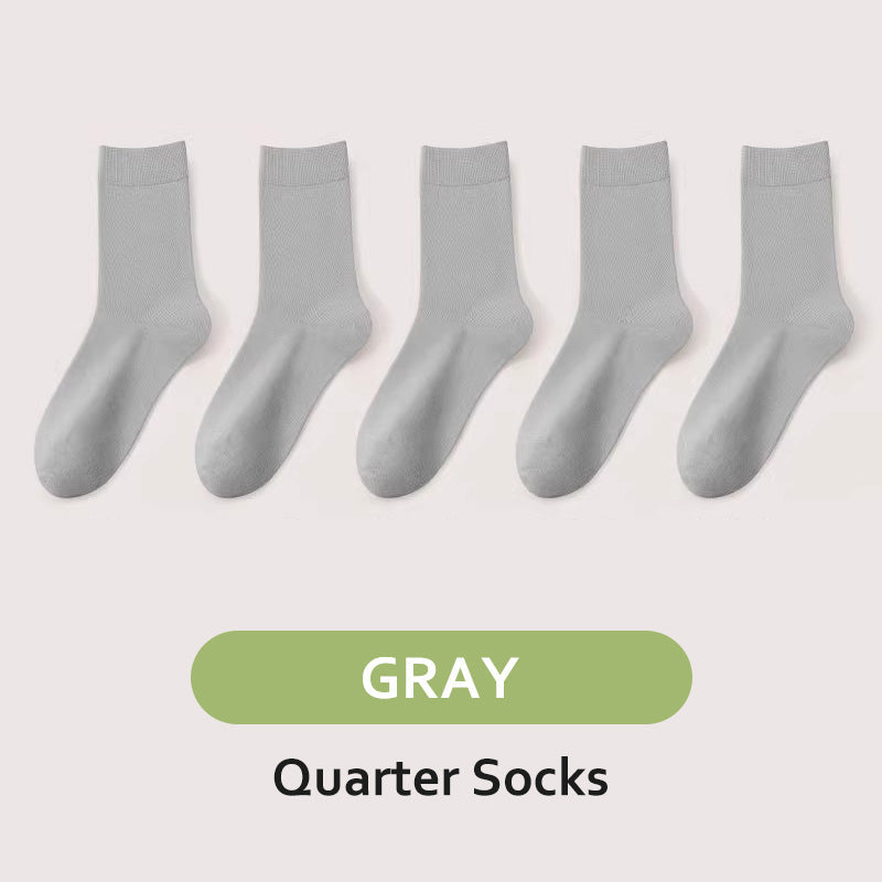 Men's Antibacterial Sweat Wicking Sports Socks 5 Pairs Set