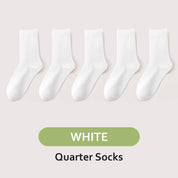 Men's Antibacterial Sweat Wicking Sports Socks 5 Pairs Set