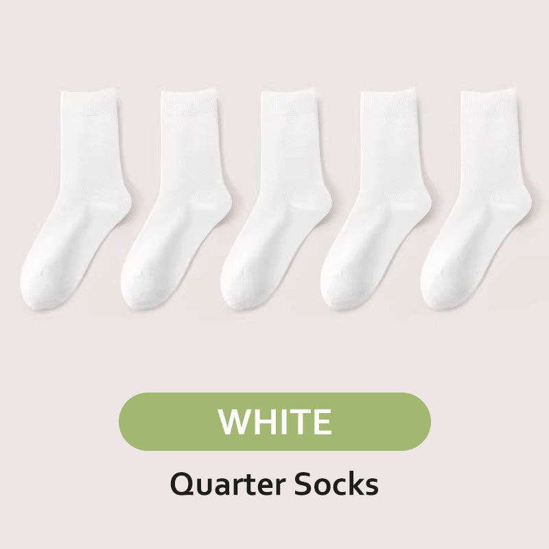 Men's Antibacterial Sweat Wicking Sports Socks 5 Pairs Set