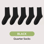 Men's Antibacterial Sweat Wicking Sports Socks 5 Pairs Set