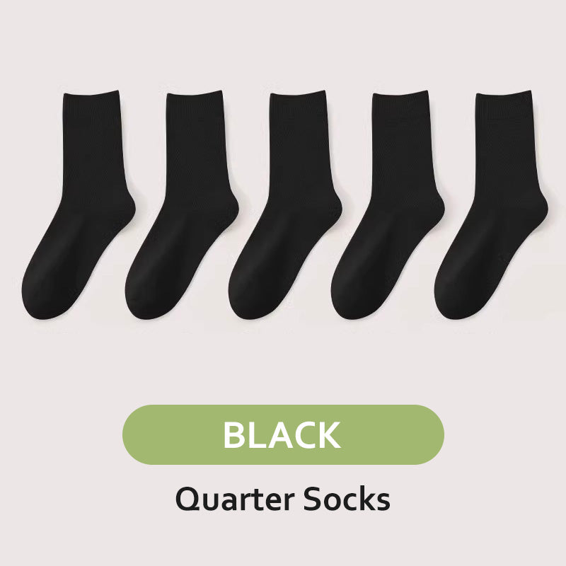 Men's Antibacterial Sweat Wicking Sports Socks 5 Pairs Set