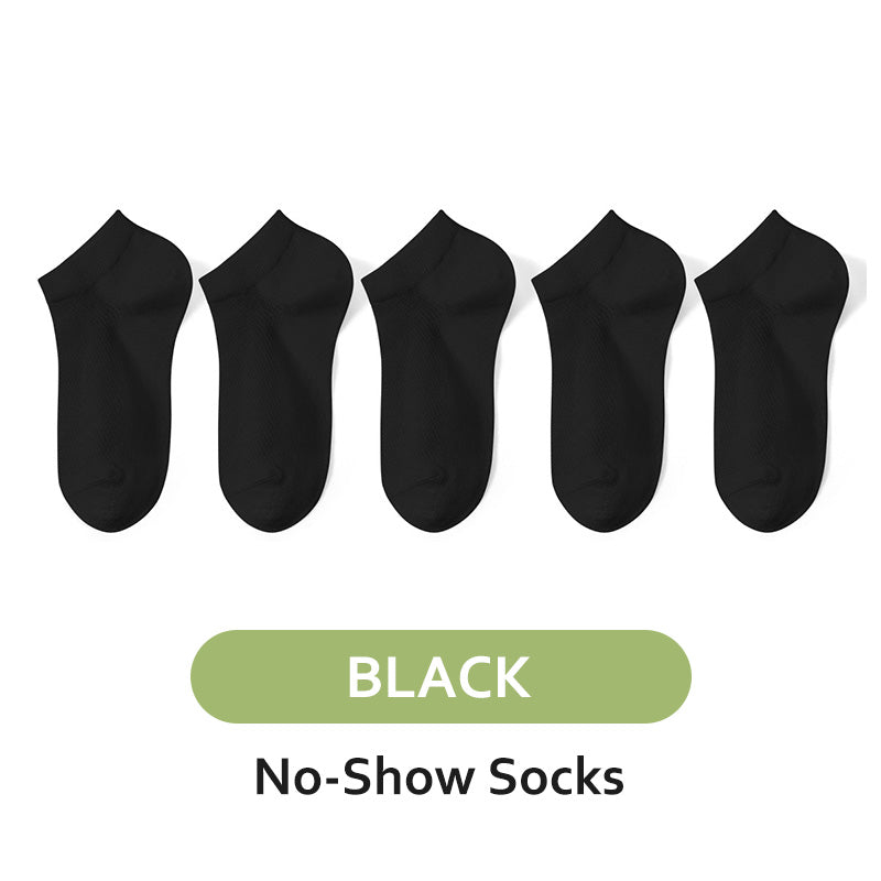 Men's Antibacterial Sweat Wicking Sports Socks 5 Pairs Set