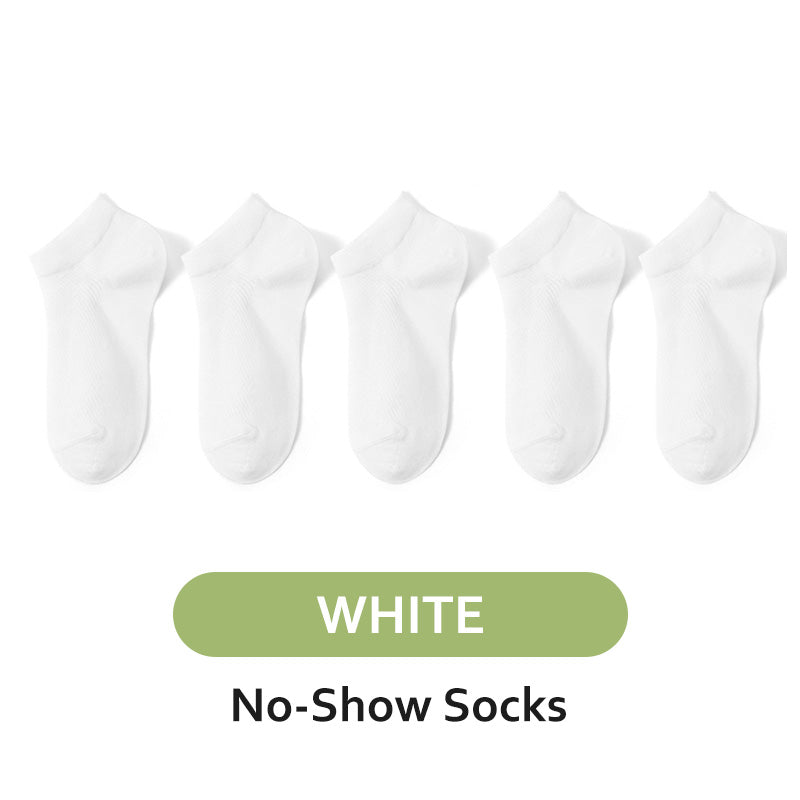 Men's Antibacterial Sweat Wicking Sports Socks 5 Pairs Set