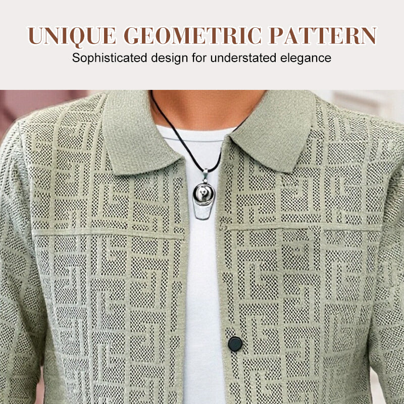 Men's Casual Long Sleeve Knit Cardigan