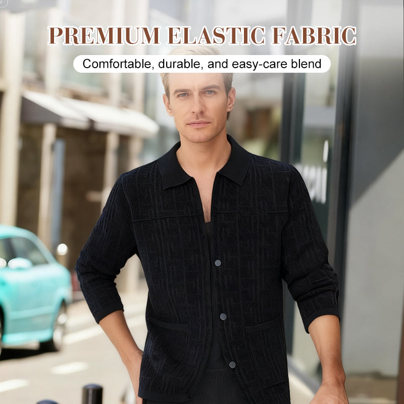 Men's Casual Long Sleeve Knit Cardigan