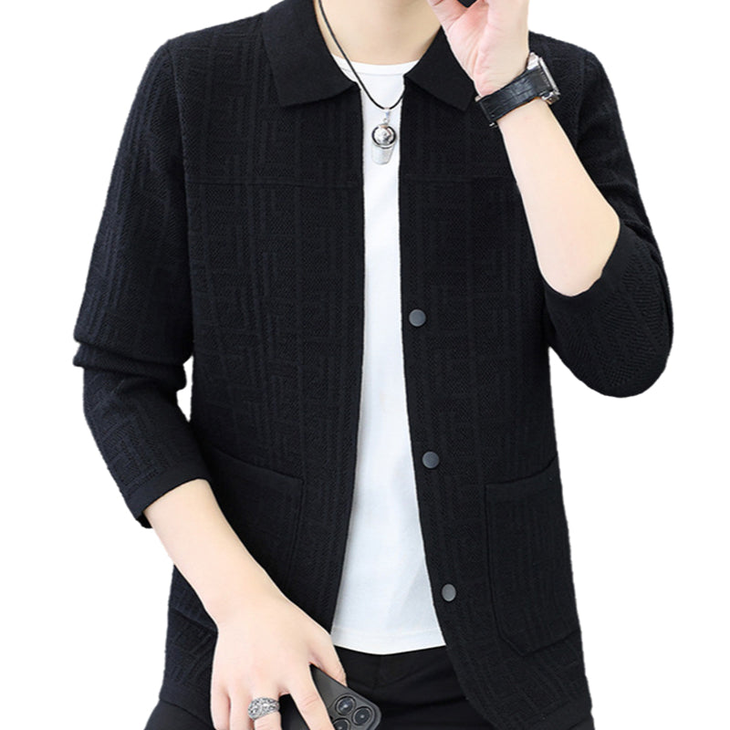 Men's Casual Long Sleeve Knit Cardigan