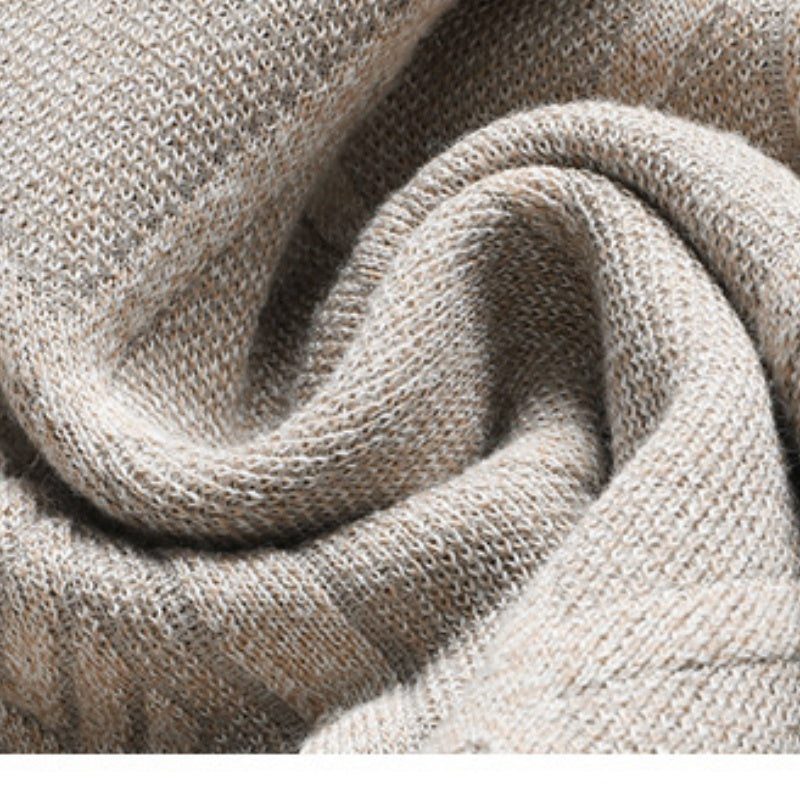 Men's Winter Plush-Lined Warm Knitted Sweater