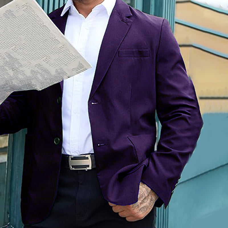 Men's 2-Button Classic Casual Blazer