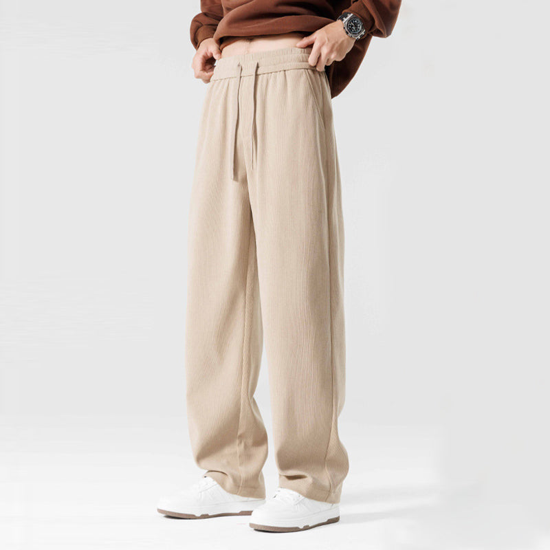 Men's Casual Cotton Drawstring Pants Available in Multiple Colors