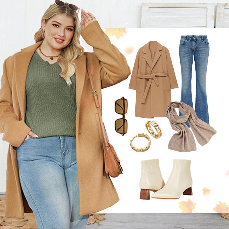 🍂Autumn Hot Sale 53% OFF🔥Women's V Neck Long Sleeve Solid Sweater