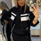 ❄️LAST DAY PROMOTION - 49%OFF 💖 Women's Stand Collar Jacket & Dress Set