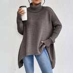 Women’s Fashion Solid Color Turtleneck Sweater