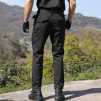 Men's Solid Color Slim-fit Cargo Pants for Spring and Autumn