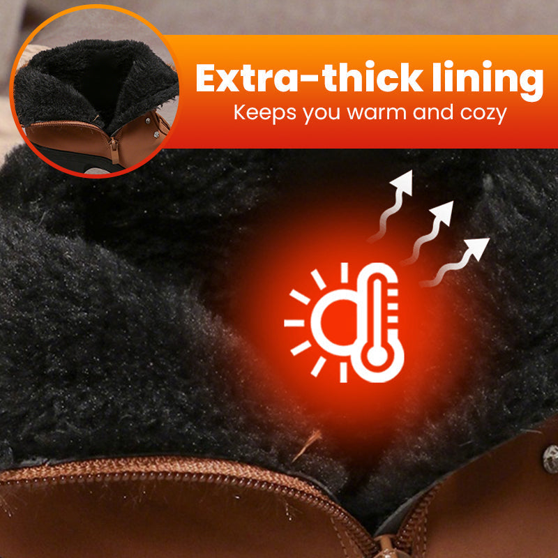 👢High-quality women's boots-Women's Thick Warm Chunky Heel Boots🔥HOT SALE-50% OFF