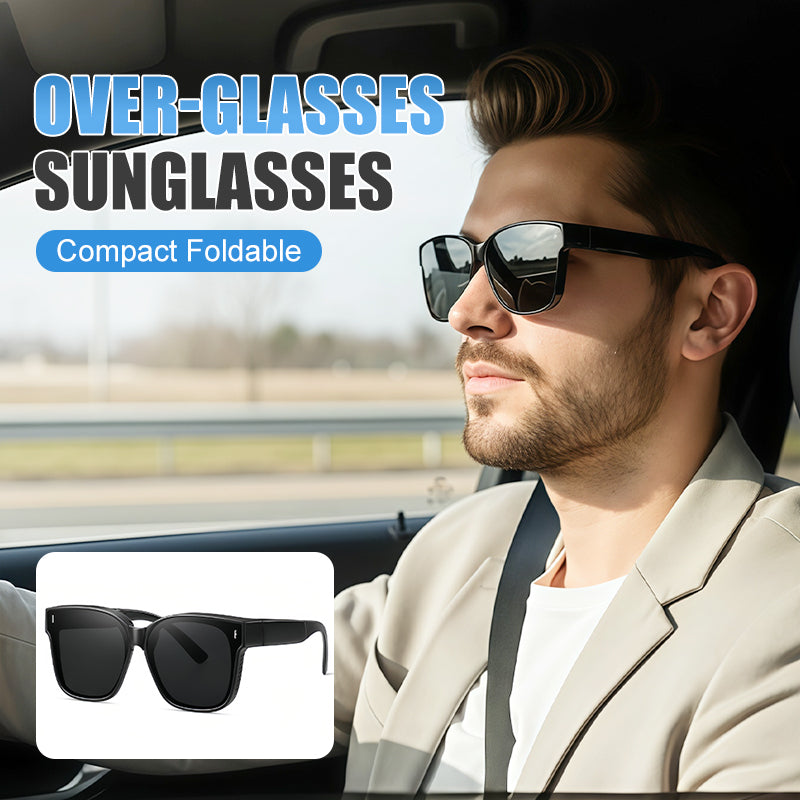 😎 Foldable Over-Glasses Sunglasses – Anti-Glare for Driving 🚗☀️