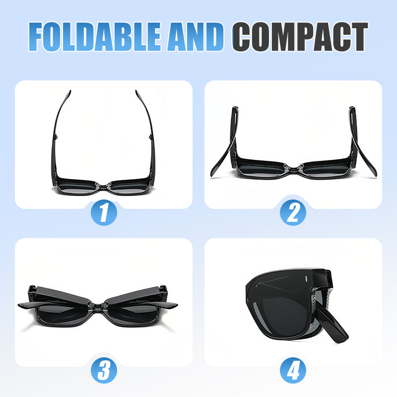 😎 Foldable Over-Glasses Sunglasses – Anti-Glare for Driving 🚗☀️