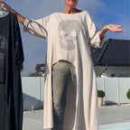 Women’s Stylish Top with Asymmetrical Hem