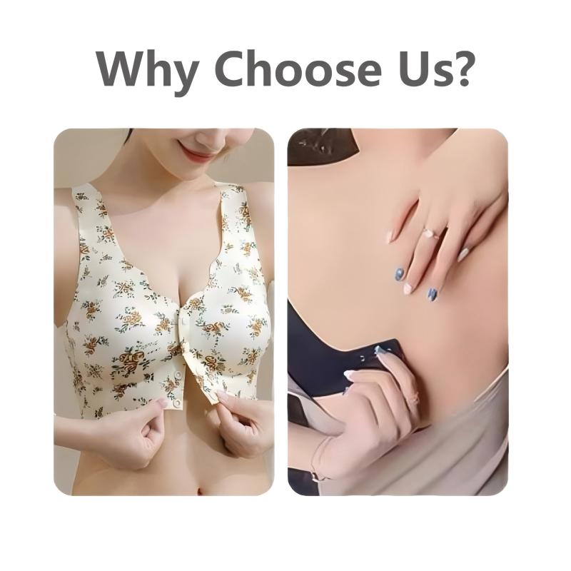 Women's Seamless Printed Silk Push-Up Bra