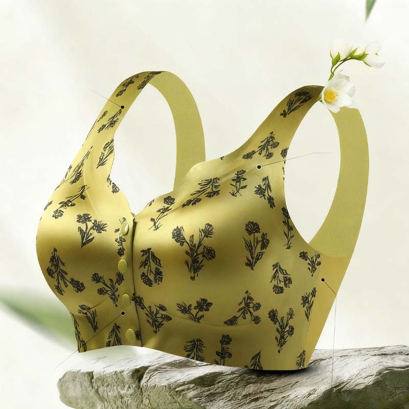 Women's Seamless Printed Silk Push-Up Bra