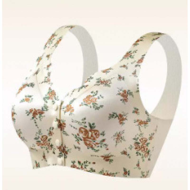 Women's Seamless Printed Silk Push-Up Bra