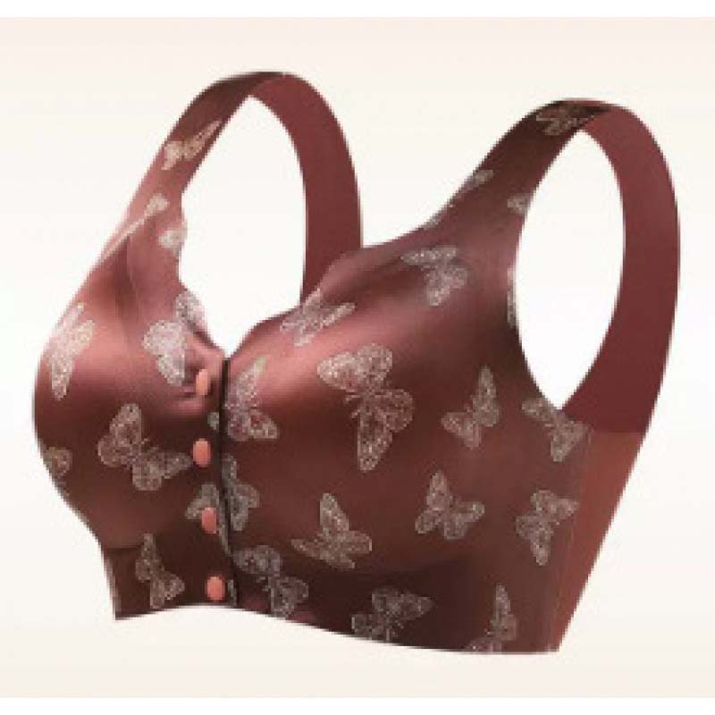 Women's Seamless Printed Silk Push-Up Bra