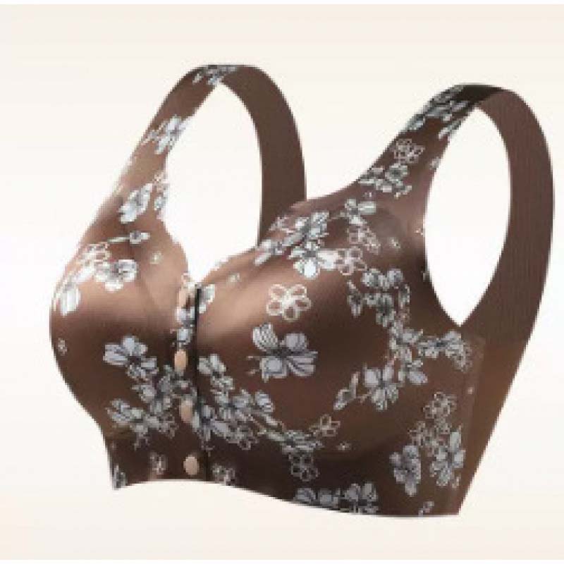 Women's Seamless Printed Silk Push-Up Bra