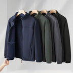 Men's Minimalist Winter Zipper Fleece Jacket (with Pockets)