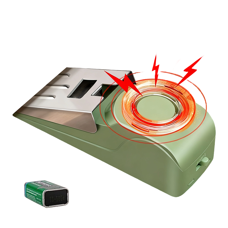 Door Stopper Alarm with Sound & Light Alert for Home & Travel