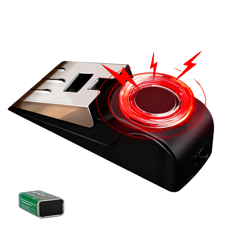 Door Stopper Alarm with Sound & Light Alert for Home & Travel