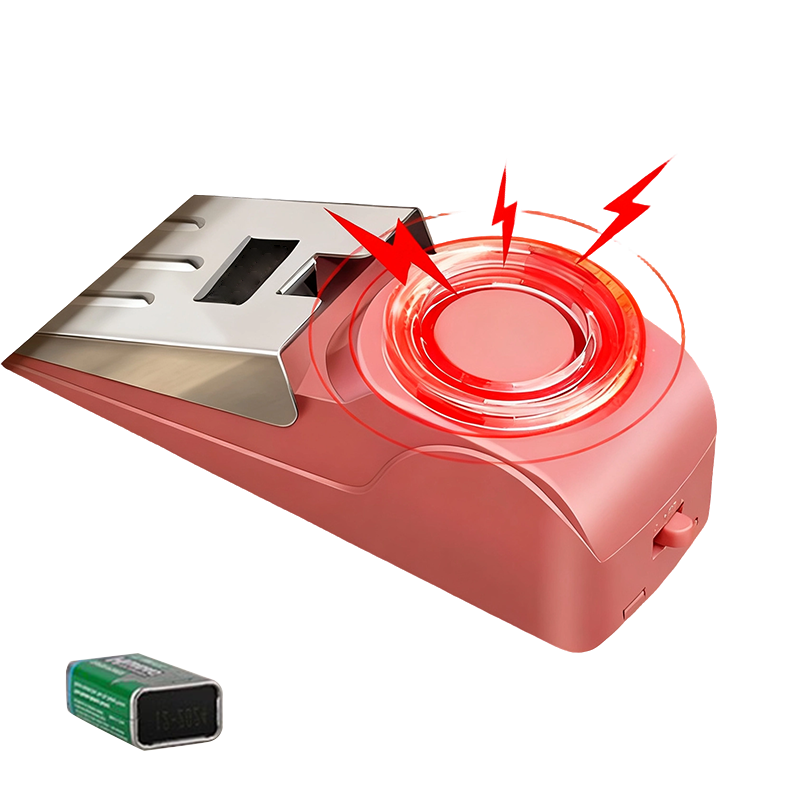 Door Stopper Alarm with Sound & Light Alert for Home & Travel
