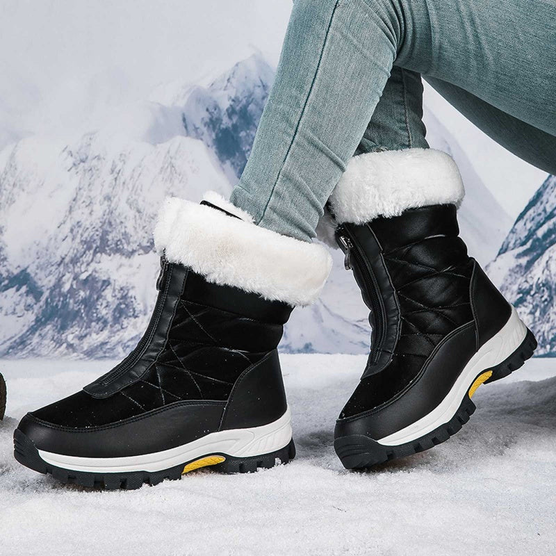 ⌛Limited stock🔥Women’s Non-Slip Warm Zipper Snow Boots👢