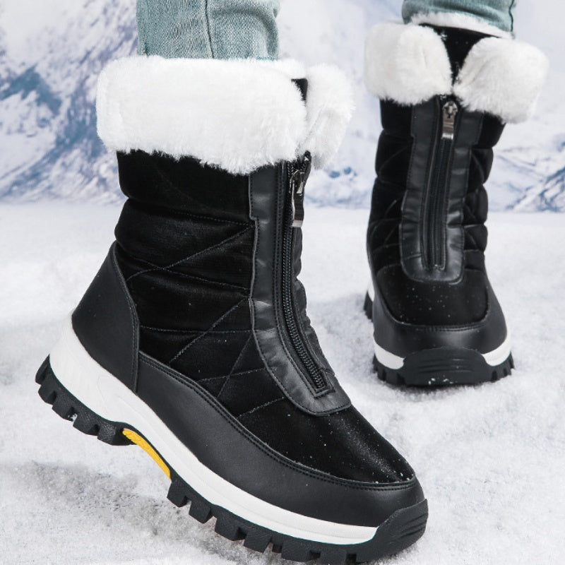⌛Limited stock🔥Women’s Non-Slip Warm Zipper Snow Boots👢