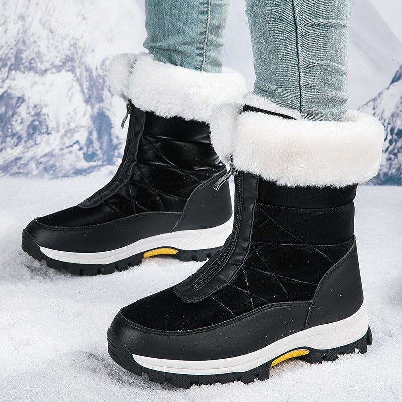 ⌛Limited stock🔥Women’s Non-Slip Warm Zipper Snow Boots👢