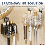 Multi-Function Wall-Mounted Toothbrush Holder