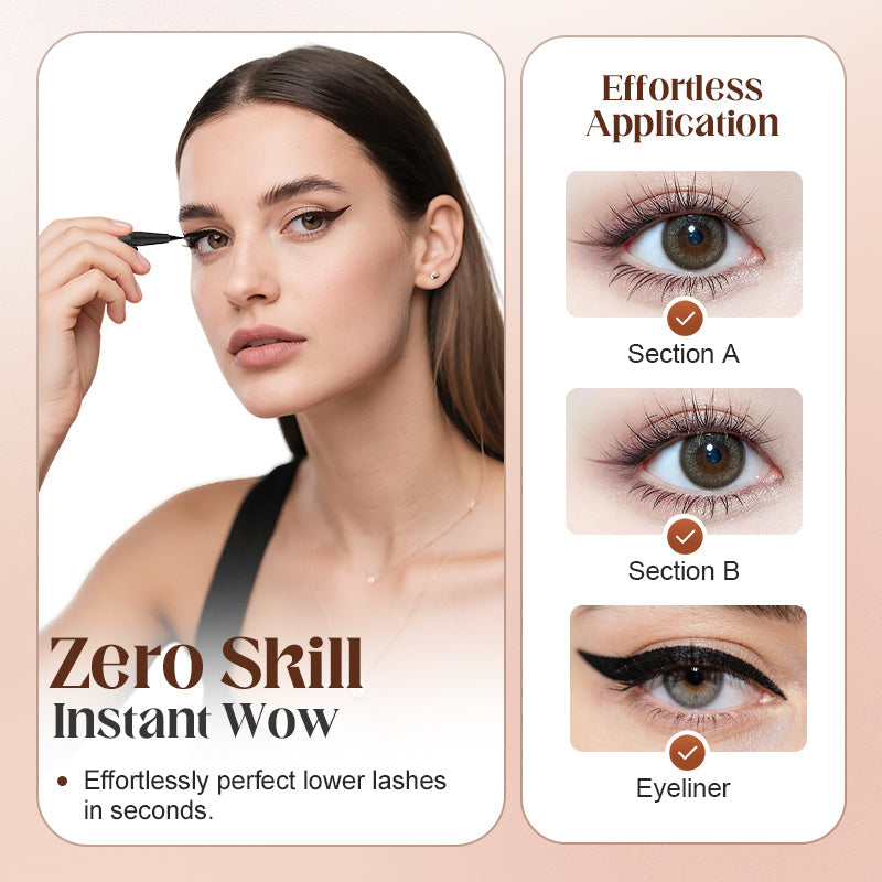 ✨2-in-1 Waterproof Eyeliner and Lash Stamp