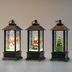 ✨ Kerst LED Kristallen Lantaarn – Magische Sneeuwvlok Effect, Draadloos & Meerdere Verlichtingsmodi (Kerstsfeer in Elke Kamer!)