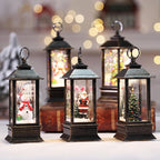 ✨ Kerst LED Kristallen Lantaarn – Magische Sneeuwvlok Effect, Draadloos & Meerdere Verlichtingsmodi (Kerstsfeer in Elke Kamer!)