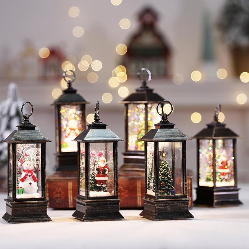 ✨ Kerst LED Kristallen Lantaarn – Magische Sneeuwvlok Effect, Draadloos & Meerdere Verlichtingsmodi (Kerstsfeer in Elke Kamer!)