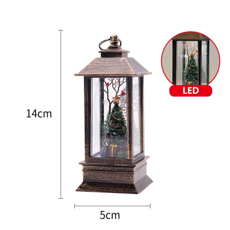 ✨ Kerst LED Kristallen Lantaarn – Magische Sneeuwvlok Effect, Draadloos & Meerdere Verlichtingsmodi (Kerstsfeer in Elke Kamer!)