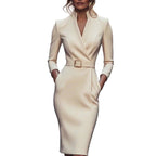 ✨Elegant new arrivals!💃Women's Elegant V-Neck Slim-Fitting Dress